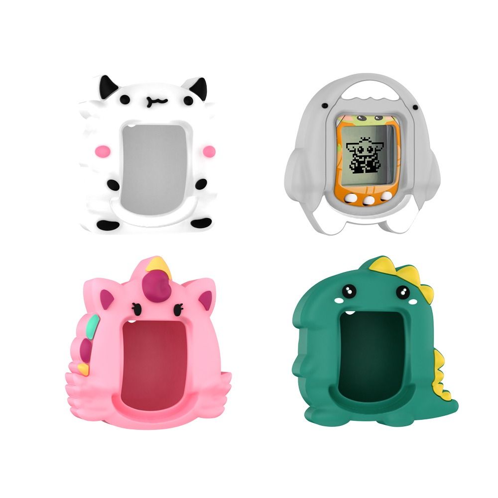 Tamagotchi Electronic Pet Virtual - シリコン製ゲーム機用ケース。かわいいキャラクターデザイン。バーチャルペットゲーム用。タマゴッチナノ用保護カバー、アクセサリー、シェルプロテクター。