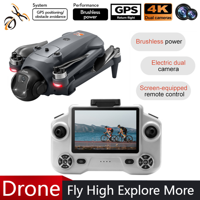 Fpv Brushless Rc Drone 4K - 新型YL059ミニRCクアッドコプター4KドローンHDカメラFPV GPS飛行光学フローポジショニング長時間バッテリー搭載RCおもちゃ男の子向けギフトドローン