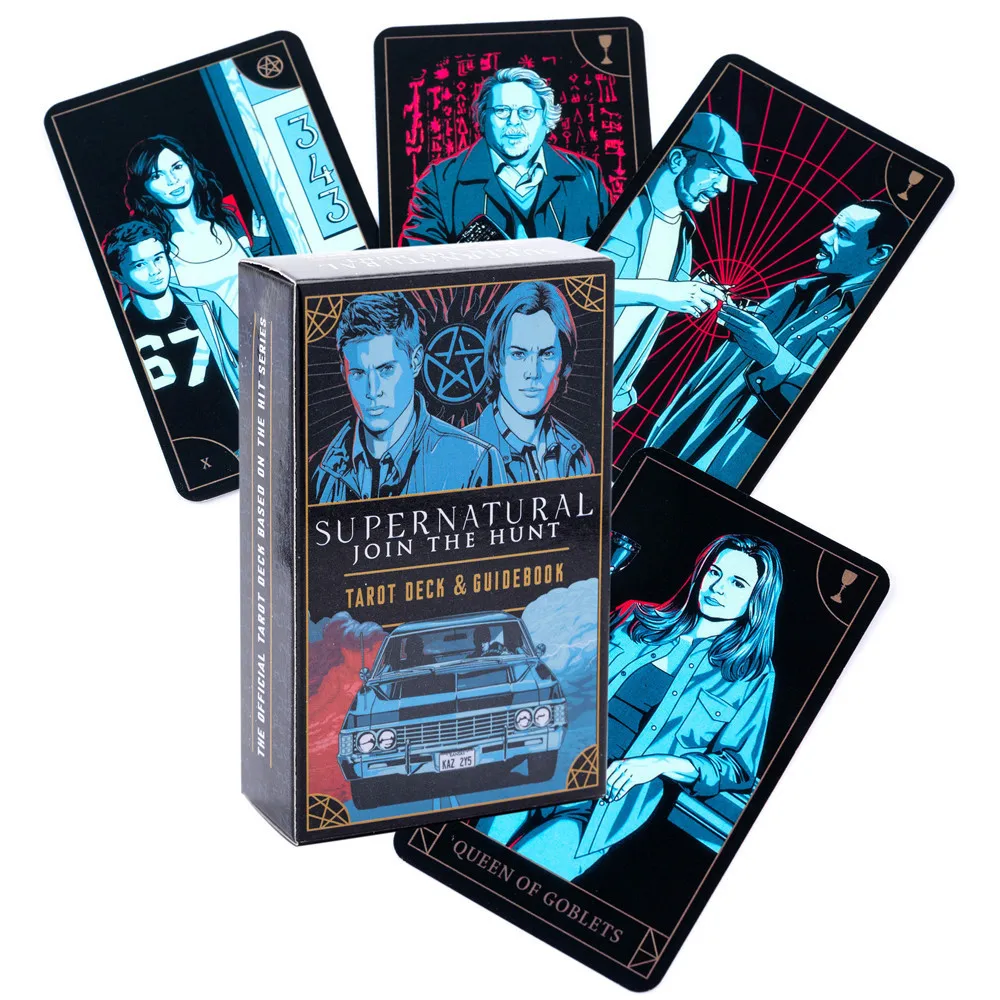 Tarot Cards Deck With Guidebook - スーパーナチュラルタロットデッキとガイドブック付きカードゲームギフト、PDFガイドブック付きカードゲームボードゲーム78枚カード初心者向け