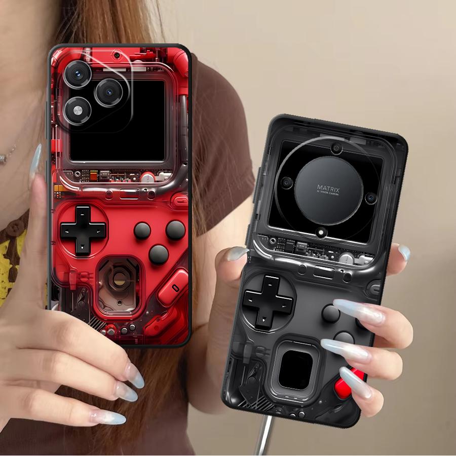 Board Games - レトロなゲーム機風ケース Honor X7 70 X5b X9a