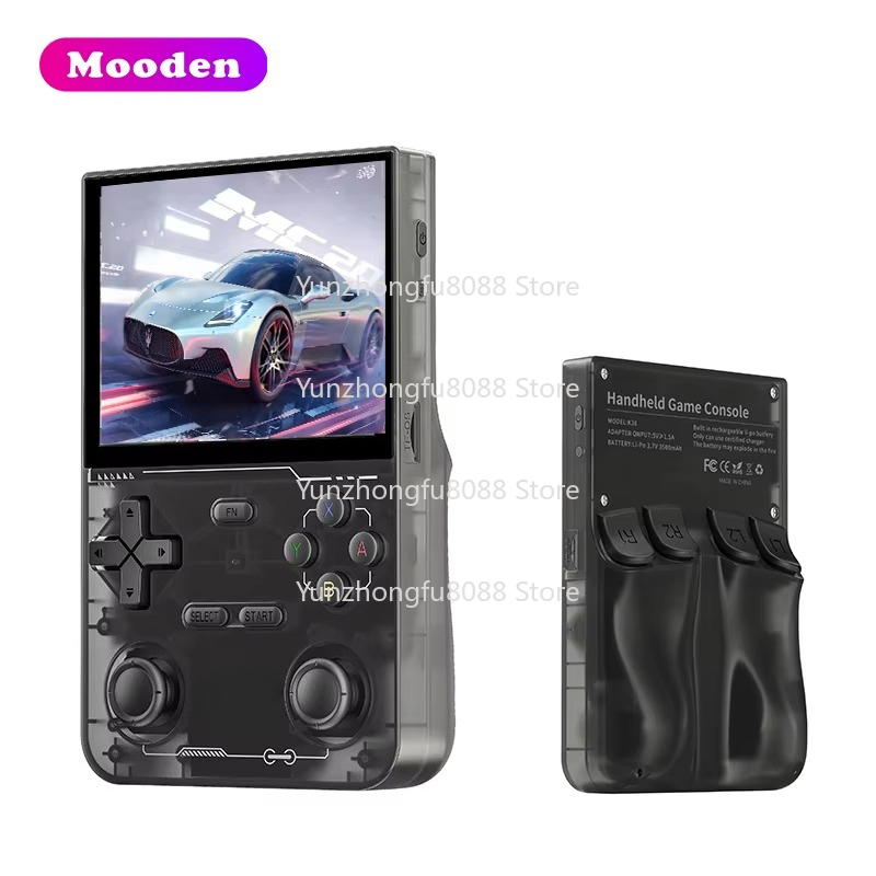 Retro Handheld Game Console R36S - L K36携帯ゲーム機3.5インチスクリーンLinuxシステム64GB 15000ゲームクラシックポータブルレトロR36S携帯ゲーム機