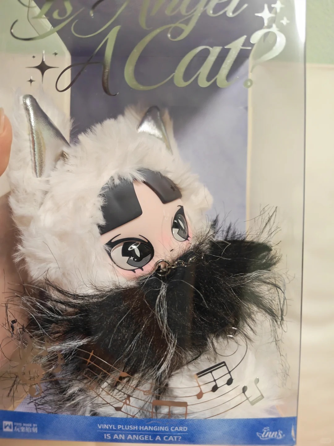 Dolls - オリジナルインズ・イズ・ア・エンジェル 猫のぬいぐるみ シルバーウィング キャットイヤー ビニールフェイスドール コレクタブルトイ