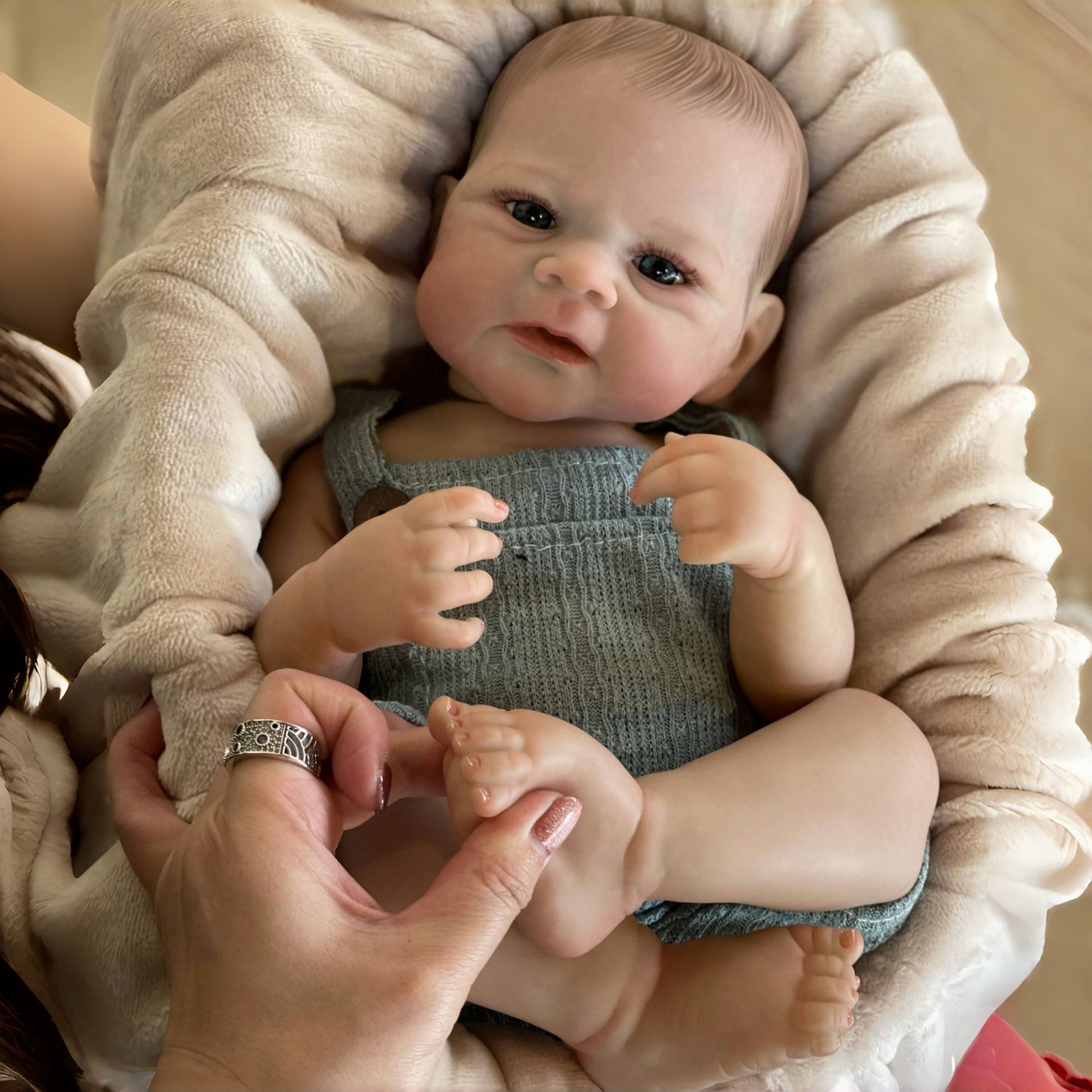 Reborn Baby Doll Silicone Realistic - OtardDolls 19 インチ イライジャボーイ フルボディ ソフトシリコンビニール人形