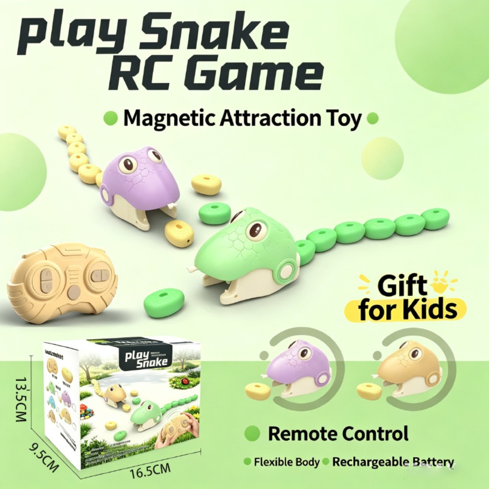 遠隔操作可能な「グリーディスネーク」磁気吸引玩具、2人対戦型 - Educational Toys のレビューと価格