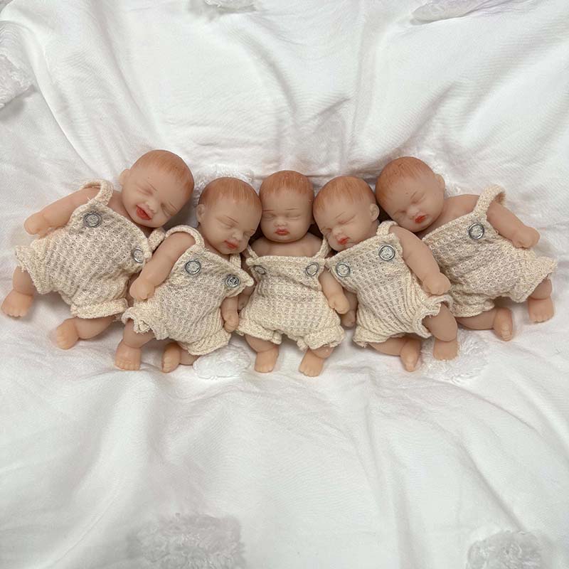 5個/セット 4インチ 手作り 高品質 リアルなシリコン製  - Reborn Baby Doll Silicone Realistic のレビューと価格