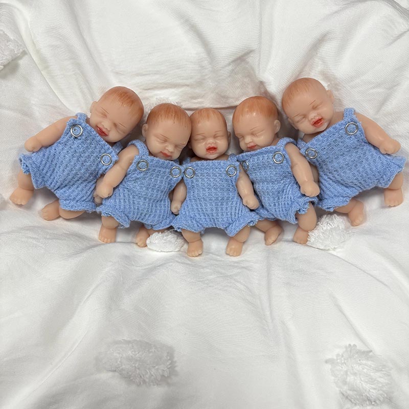 5個/セット 4インチ 手作り 高品質 リアルなシリコン製  - Reborn Baby Doll Silicone Realistic のレビューと価格
