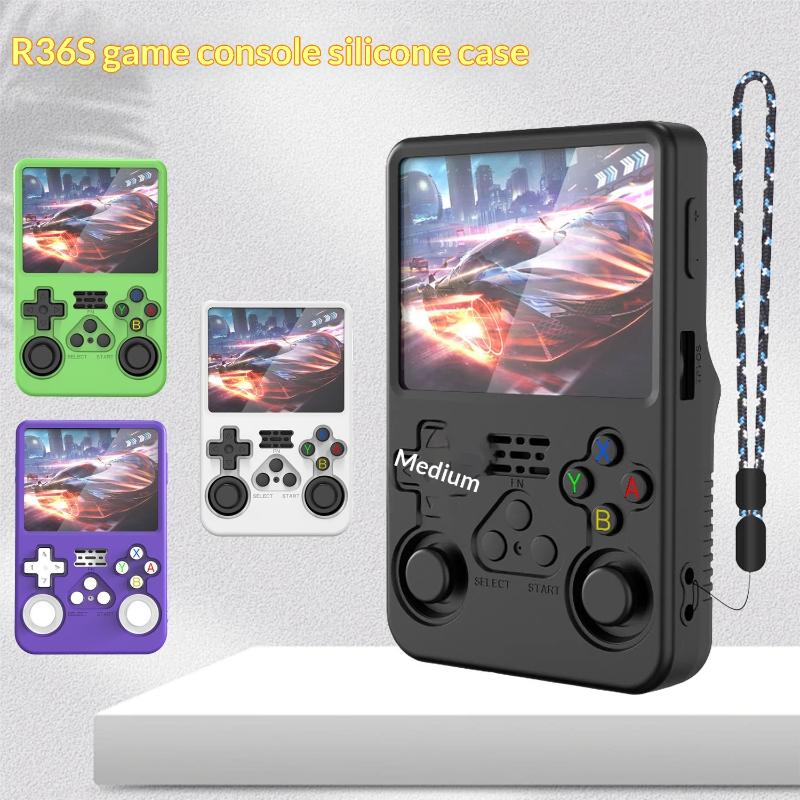 R36S携帯ゲーム機用シリコン保護ケース360 °   フル - Retro Handheld Game Console R36S のレビューと価格