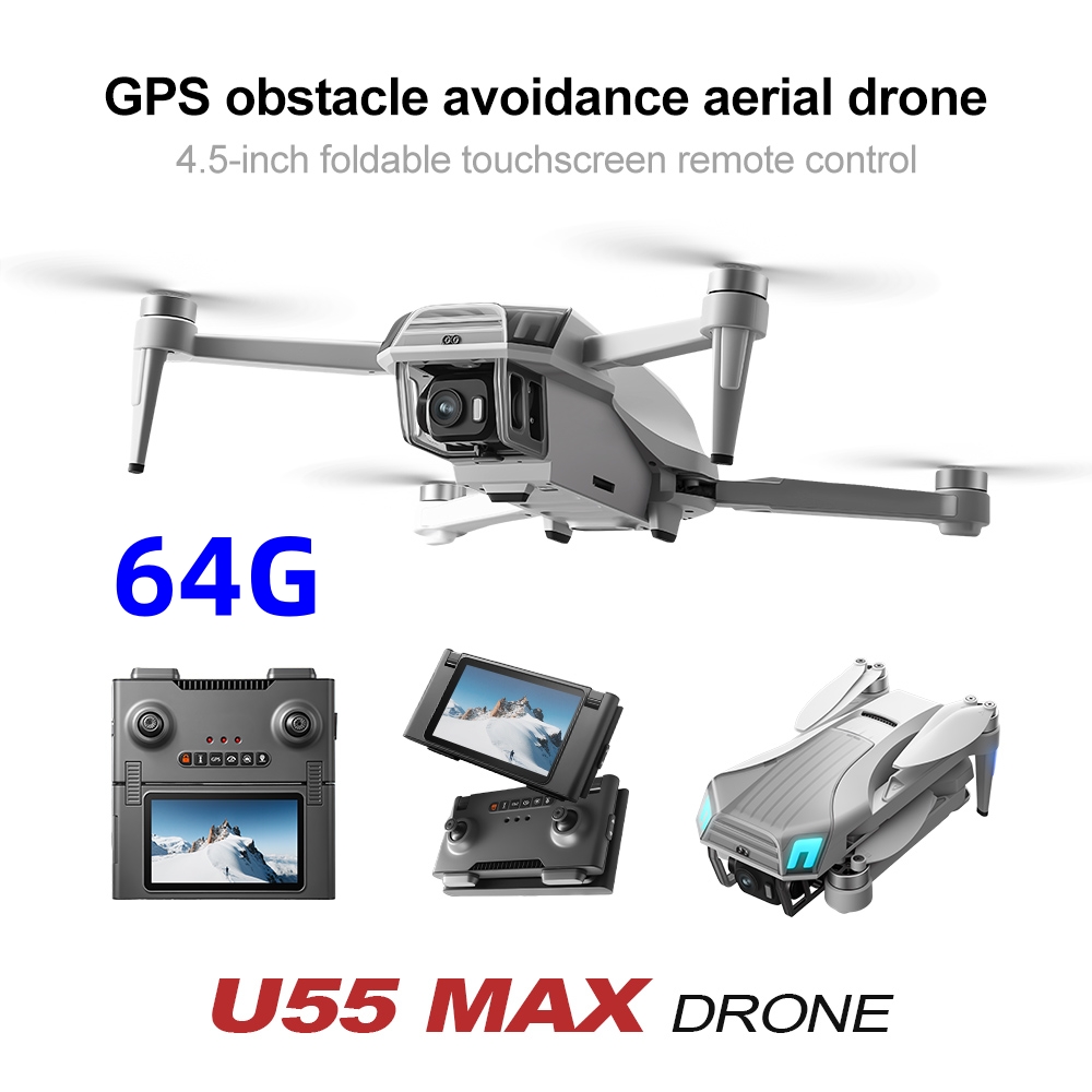 NCZOBOE U55 ドローン プロフェッショナル HDカ - Fpv Brushless Rc Drone 4K のレビューと価格