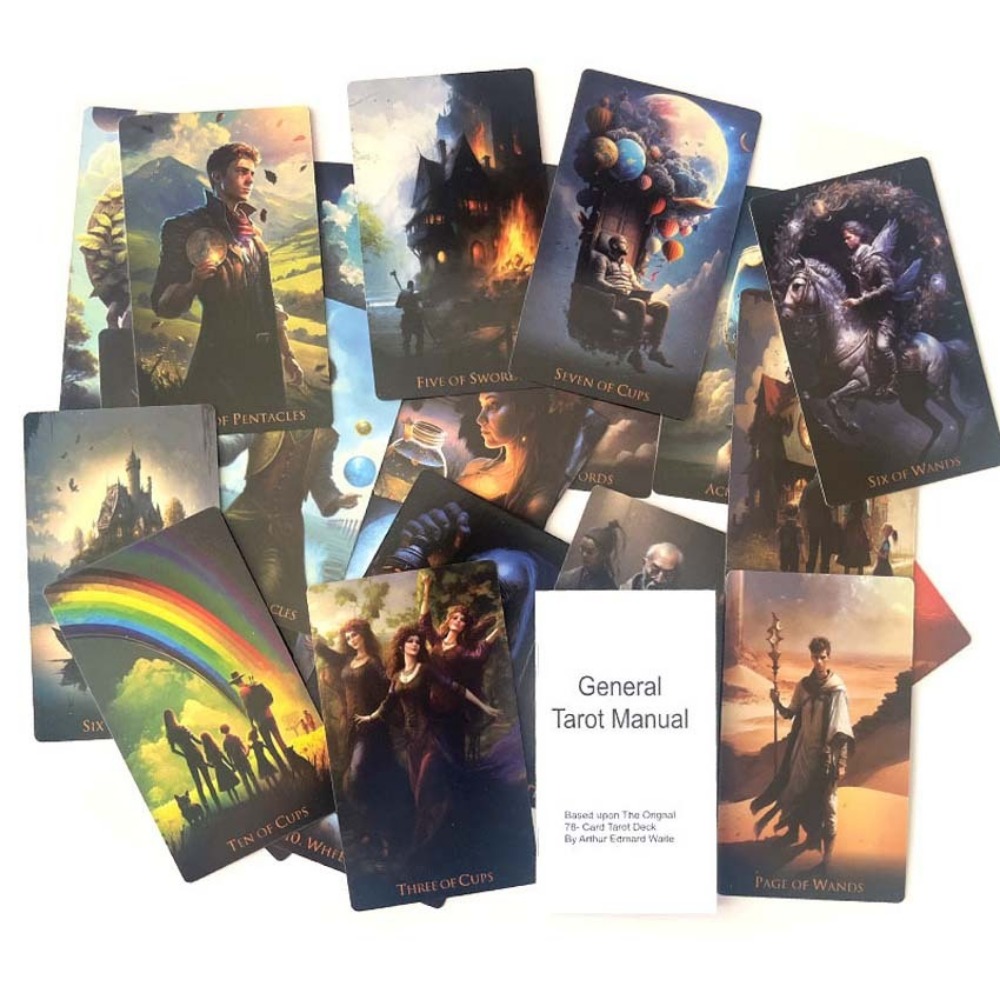 12*7 センチメートル奇妙な世界タロット 78 カードタロ - Tarot Cards Deck With Guidebook のレビューと価格