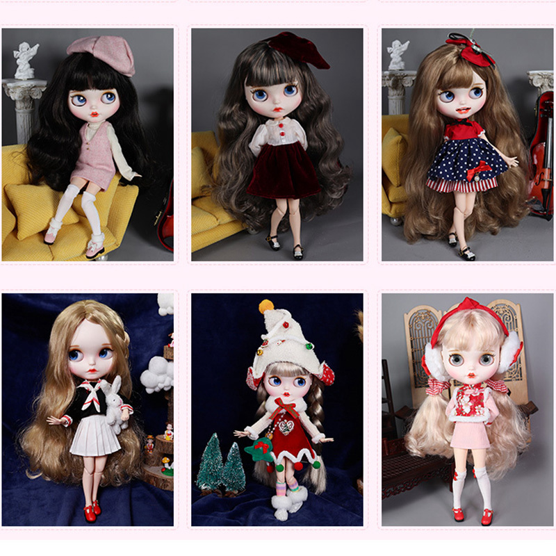 ブライスドール 1/6 BJD 可動式ボディ マットフェイス - Bjd Doll 1 6 Full Set With Clothes のレビューと価格