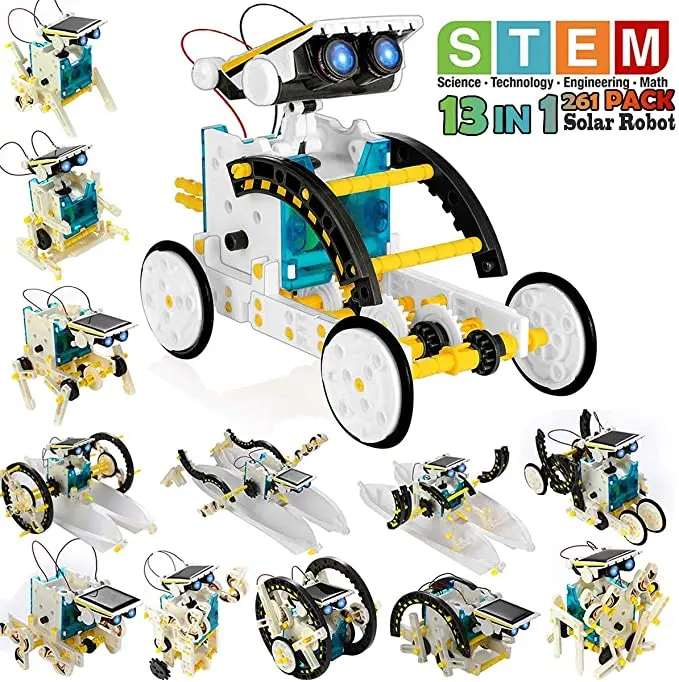 STEM 13-in-1 教育ソーラーロボットおもちゃ DI - Stem Solar Robot Kit For Kids のレビューと価格