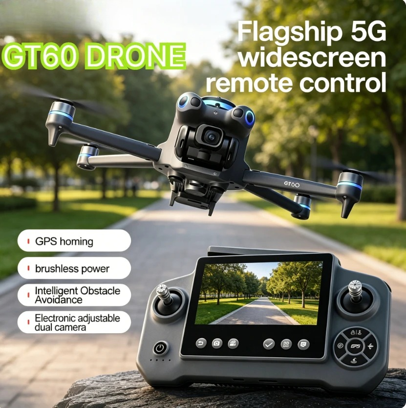 オリジナルGT60 GPS折りたたみ式RCクアッドコプター  - Fpv Brushless Rc Drone 4K のレビューと価格