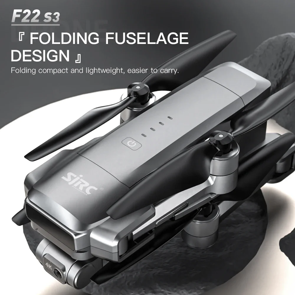 SJRC F22 S3 pro 折りたたみ式RCクアッドコプ - Fpv Brushless Rc Drone 4K のレビューと価格