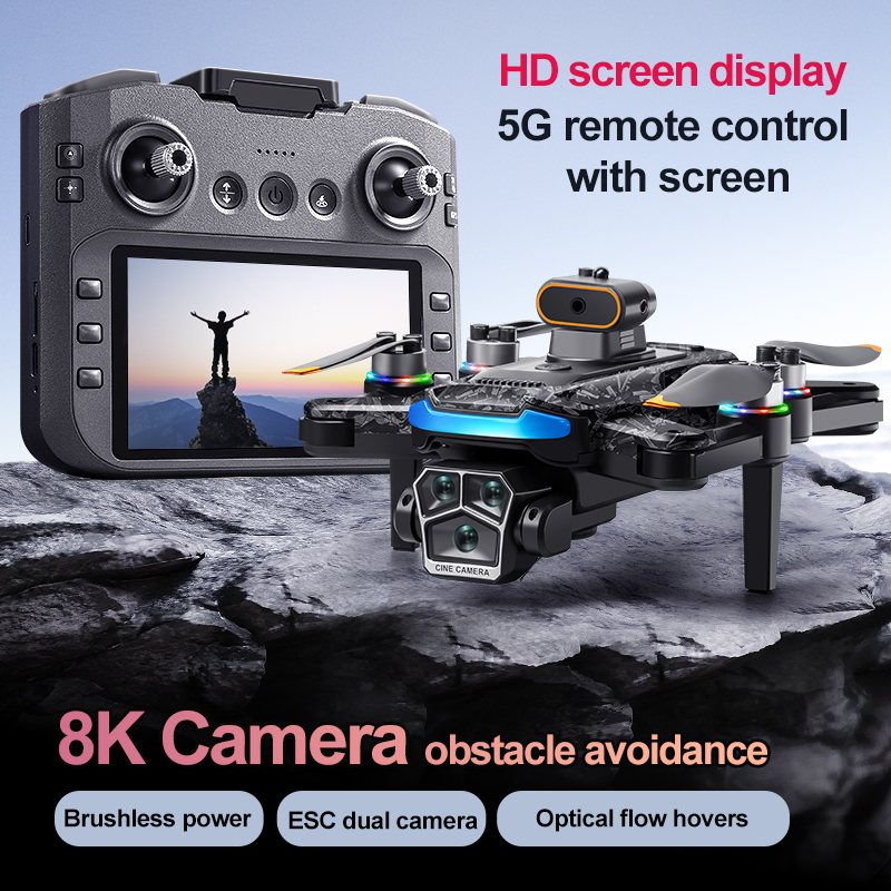 オリジナルA14 GPSドローン 8K 3カメラ 5G WI - Fpv Brushless Rc Drone 4K のレビューと価格