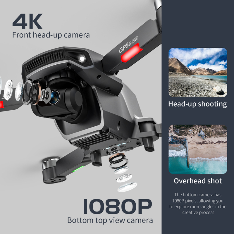 ドローンL106pro 3,4K 5g,wifi,fpv,折 - Fpv Brushless Rc Drone 4K のレビューと価格