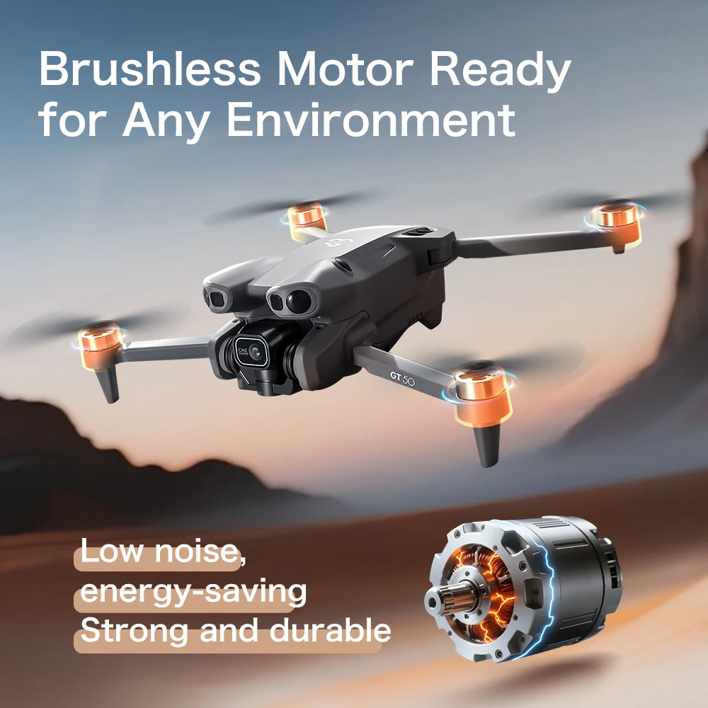 GT50 4K/6K/8K FPVドローン：デュアルHDカメ - Fpv Brushless Rc Drone 4K のレビューと価格