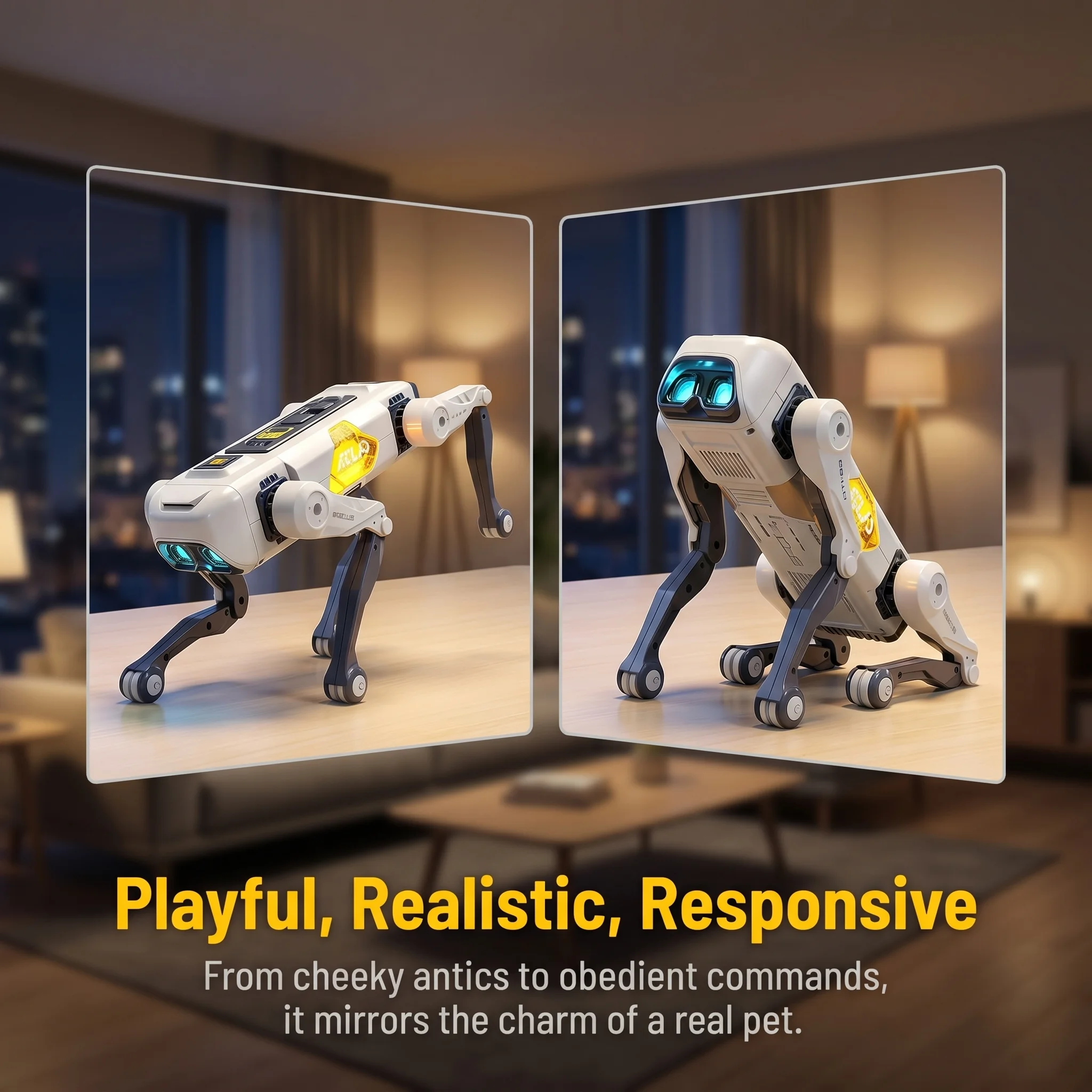 AIスマートロボット犬、音声＆アプリ制御、プログラミング、ダ - Remote Control Toys のレビューと価格