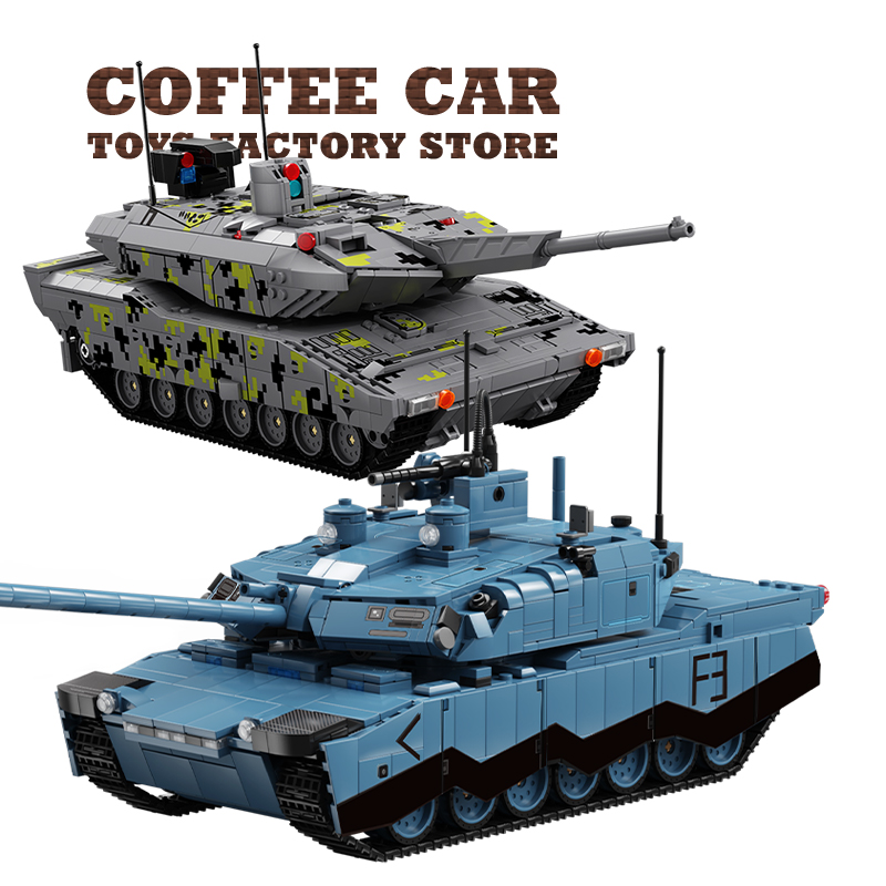 メインタンクT-14 ビルディングブロック 兵士 装甲車 モ - Lego Compatible Military Tank のレビューと価格