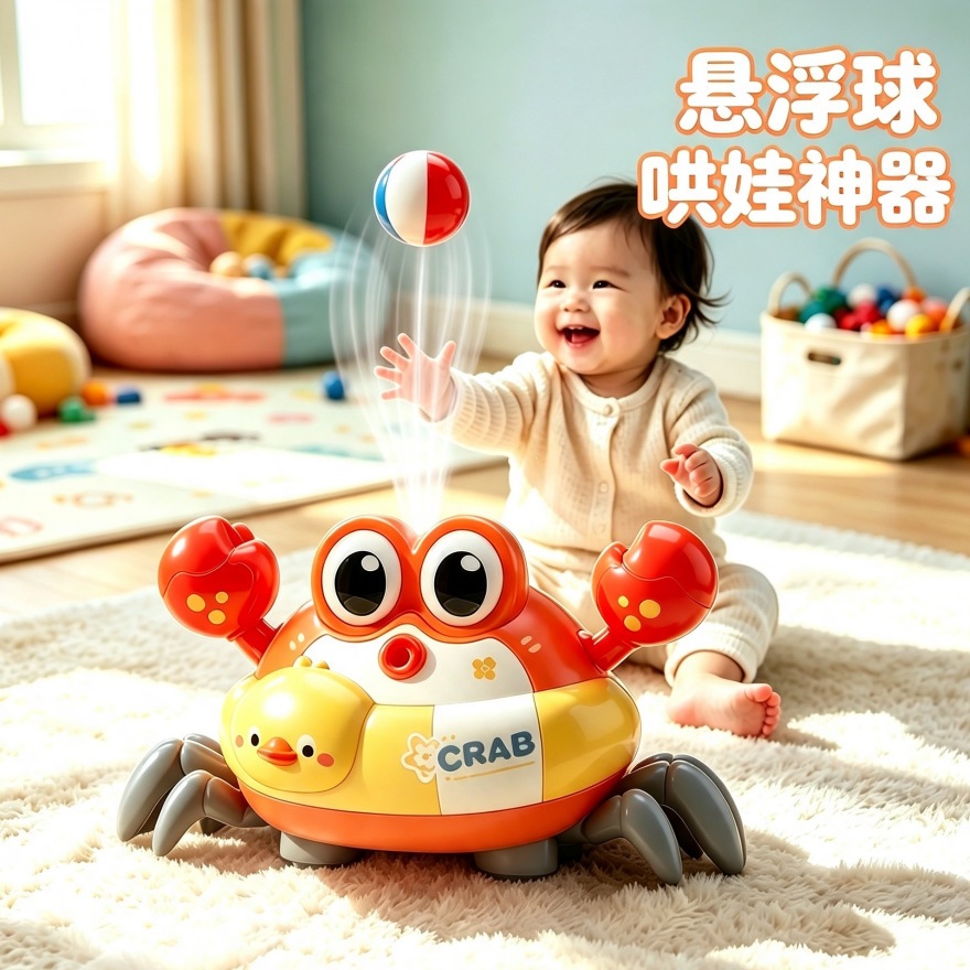 電動カニ型サスペンションボール 子供用ブローボール ベビーお - Educational Toys のレビューと価格