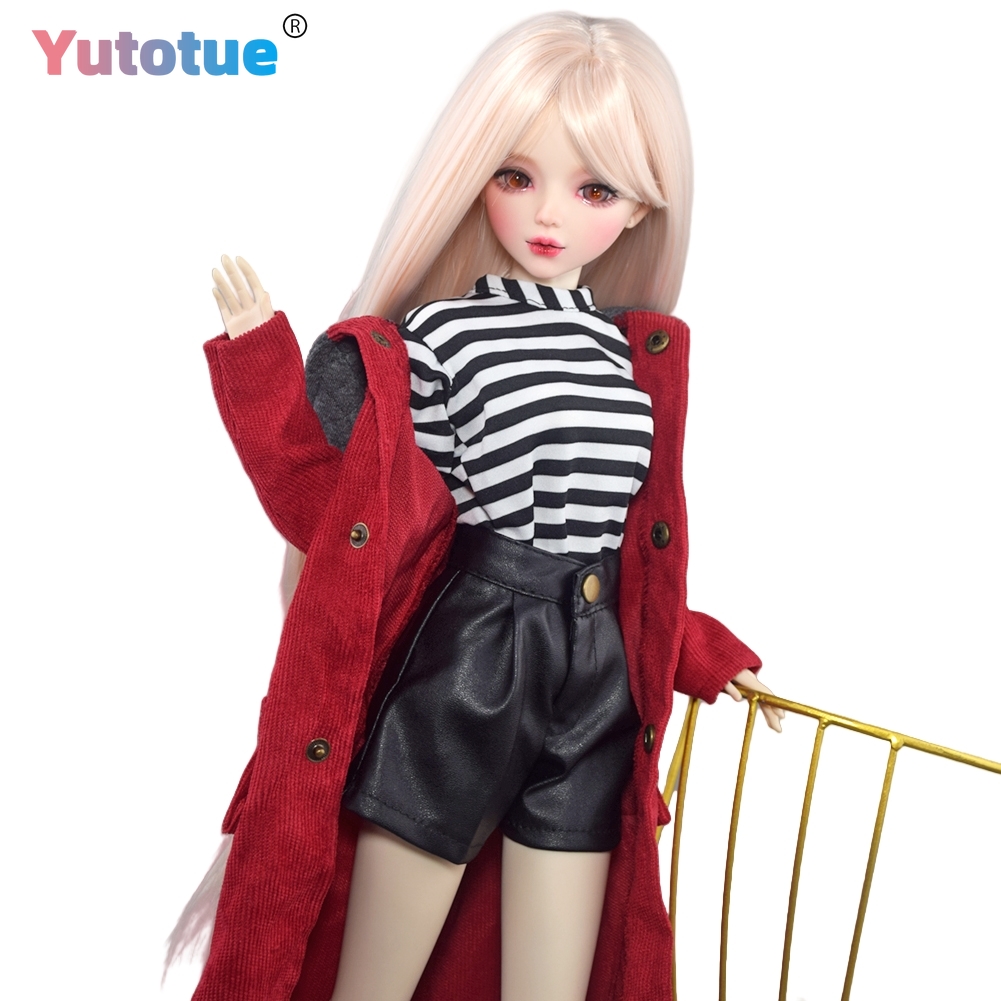 YUTOTUE 22 インチ高さ女性人形おもちゃ関節ボディフ - Bjd Doll 1 6 Full Set With Clothes のレビューと価格