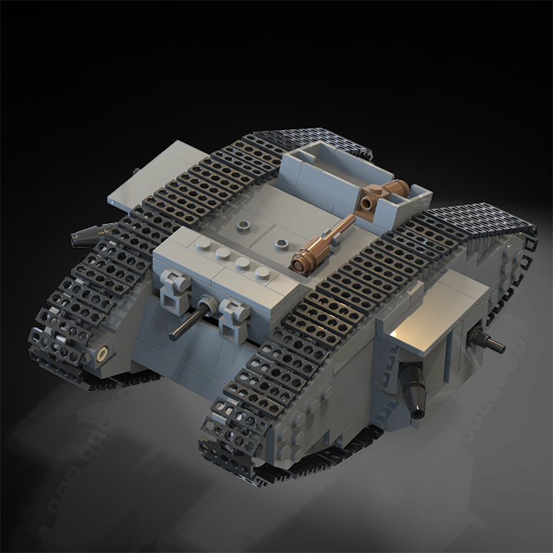 MOC WW1 ドイツ軍 A7V 戦闘戦車ビルディングブロッ - Lego Compatible Military Tank のレビューと価格